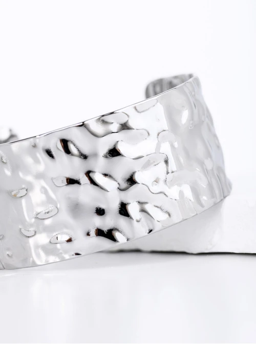 Bransoletka sztywna, gnieciona, stal S112638S00