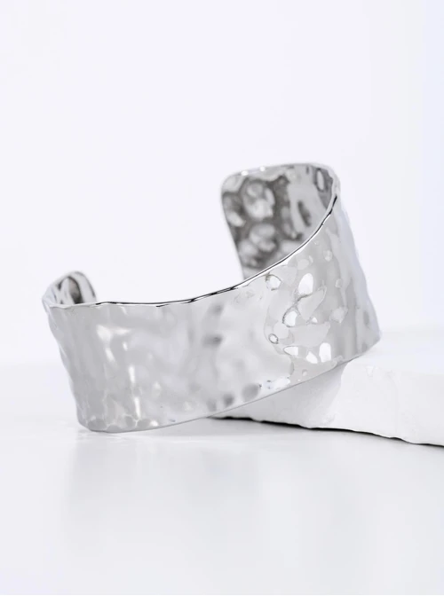 Bransoletka sztywna, gnieciona, stal S112639S00