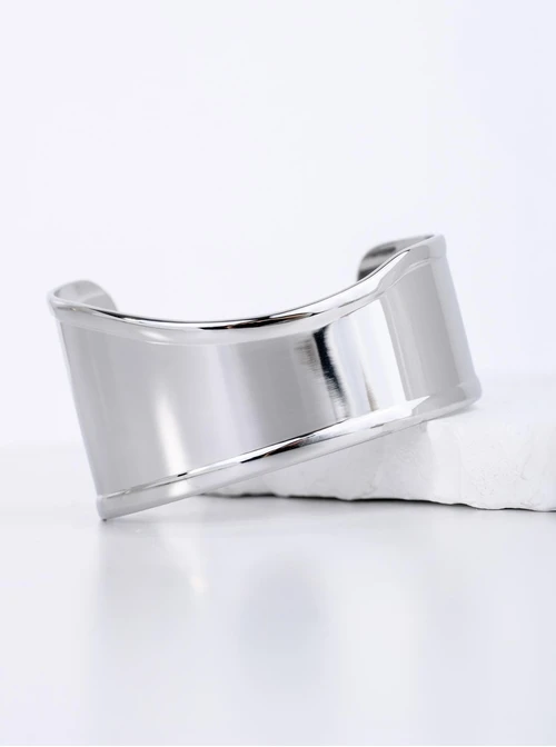 Bransoletka sztywna, nieregularny kształt, stal S112632S00