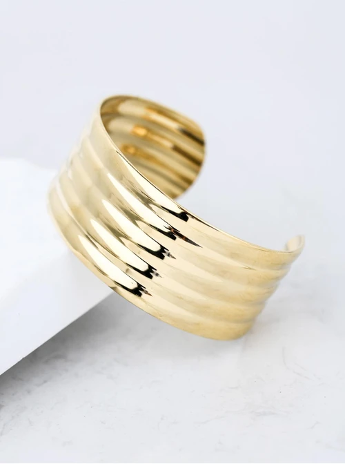 Bransoletka sztywna, stal pozłacana S112617Z00