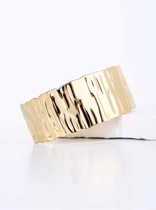 Bransoletka sztywna, stal pozłacana S112636Z00