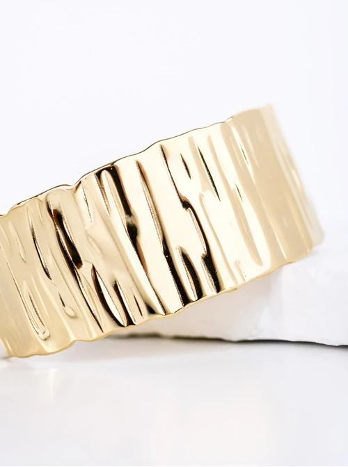 Bransoletka sztywna, stal pozłacana S112636Z00