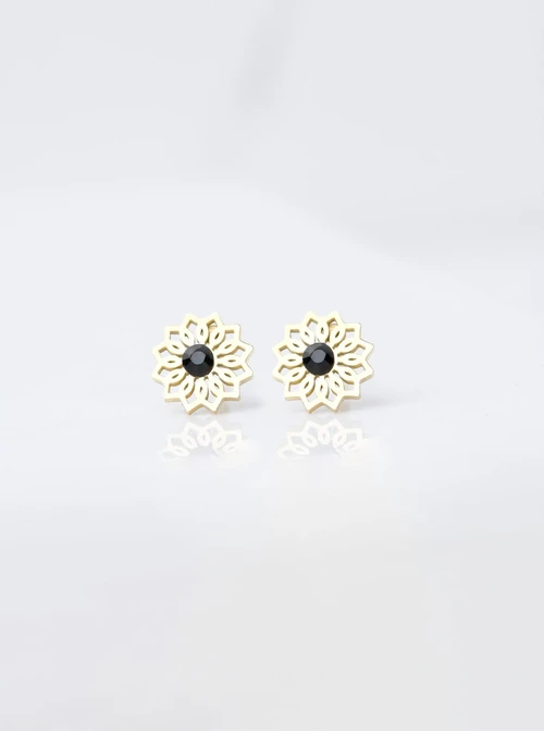 Kolczyki Rozeta Vezzi z kryształkiem, złoty S207272Z00