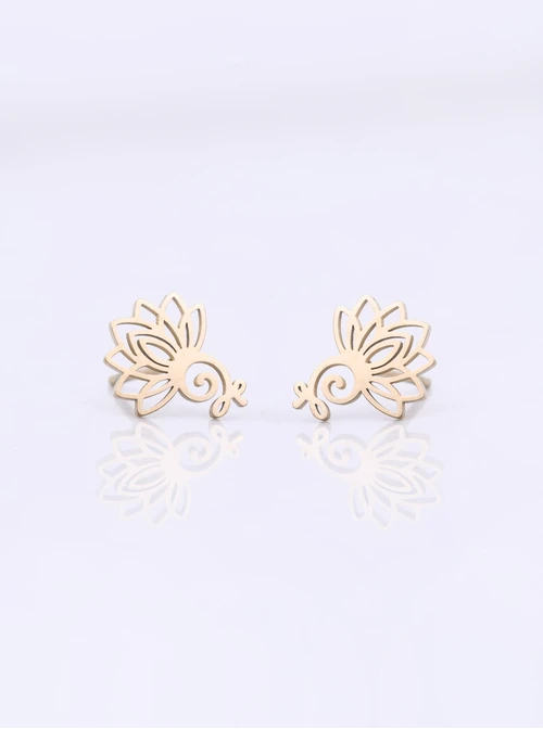 Kolczyki Ścieżka Duszy, stal pozłacana S212675Z00