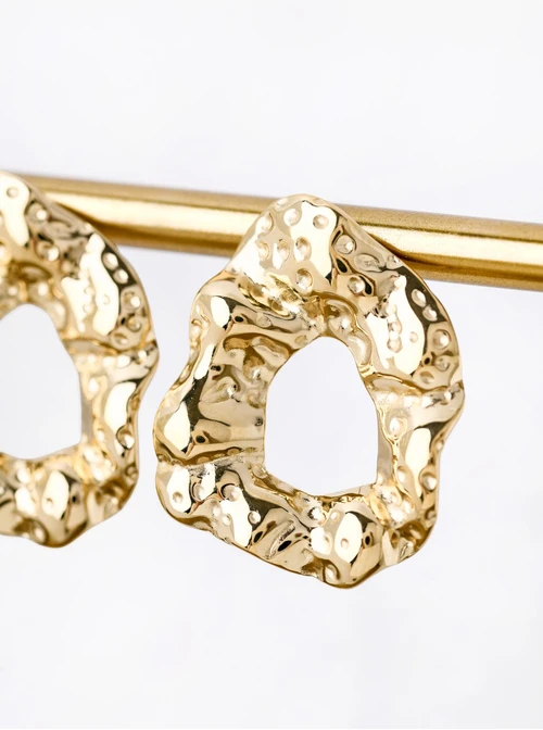 Kolczyki geometryczne, stal pozłacana S211971Z00