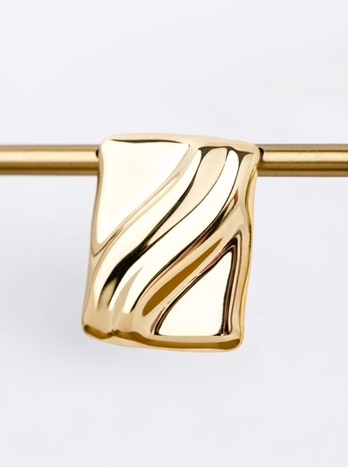 Kolczyki geometryczne, stal pozłacana S211976Z00