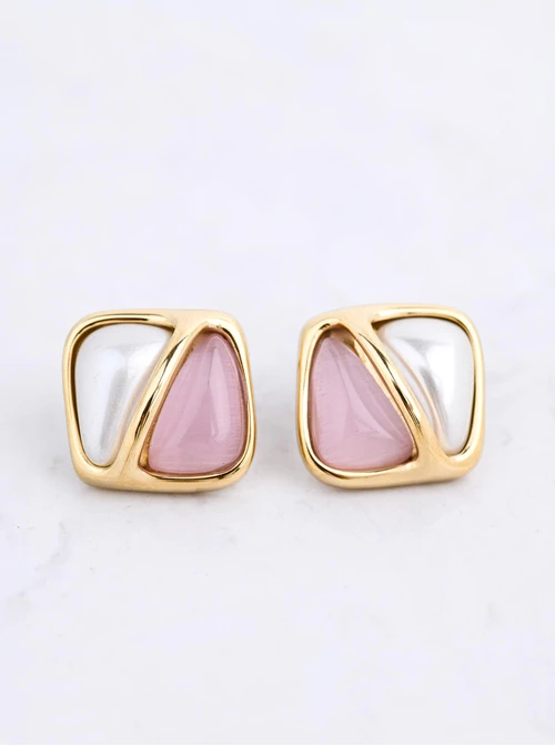 Kolczyki geometryczne, stal pozłacana S212159Z00