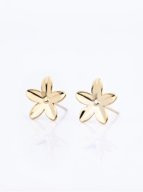 Kolczyki kwiatuszki (1,2cm), stal pozłacana S212414Z00