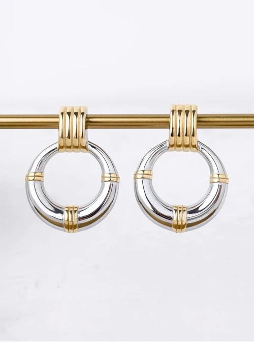 Kolczyki, stal pozłacana S212305M00