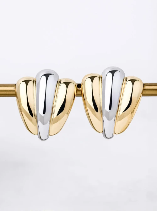 Kolczyki, stal pozłacana S212310M00