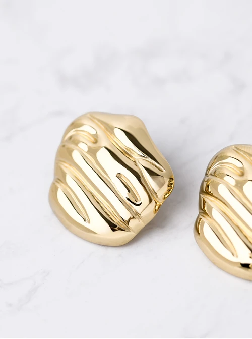 Kolczyki geometryczne, stal pozłacana S211967Z00