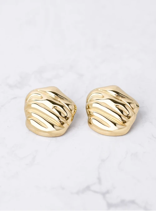 Kolczyki geometryczne, stal pozłacana S211967Z00