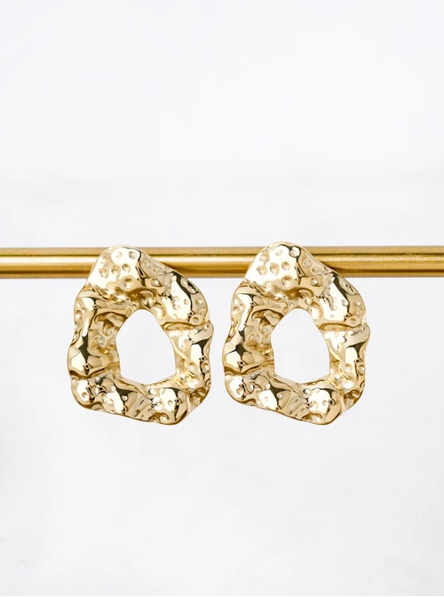 Kolczyki geometryczne, stal pozłacana S211971Z00