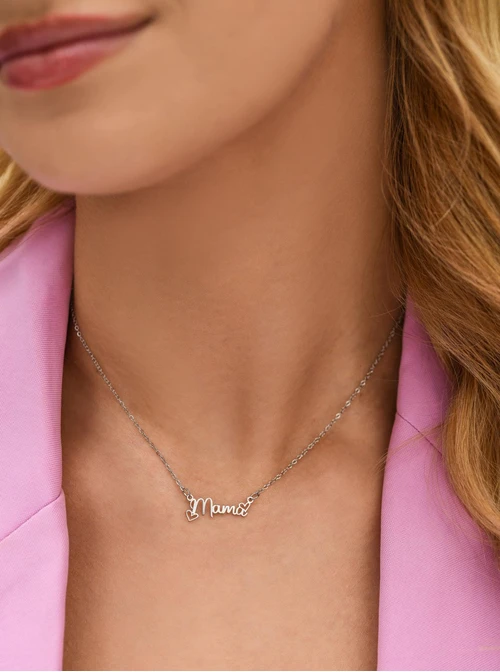 Naszyjnik Mama, serduszka, stal S312747S00