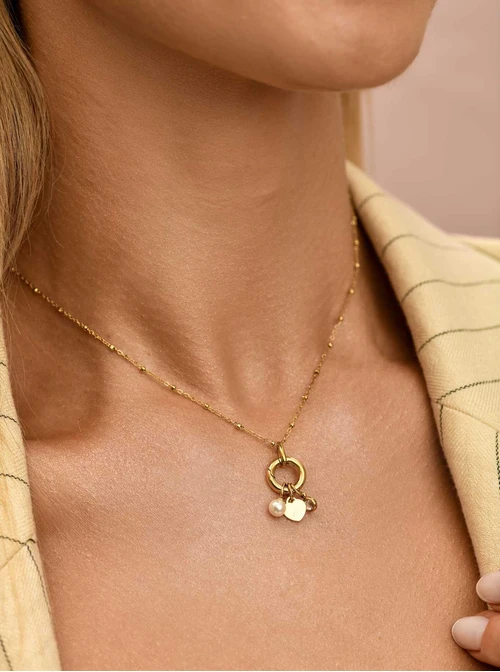 Naszyjnik baza do zawieszek, stal nierdzewna S308081Z00