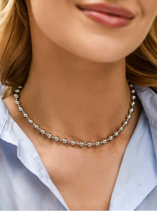 Naszyjnik kulki, stal S312562S00