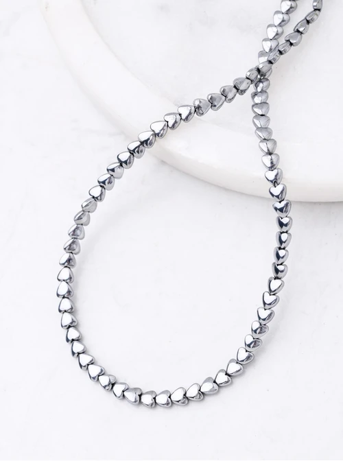 Naszyjnik serduszka, Hematyt, stal S312599S00