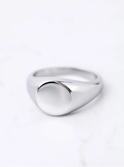 Pierścionek męski, sygnet, stal S410555S00