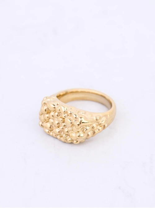 Pierścionek, stal pozłacana S412655Z00