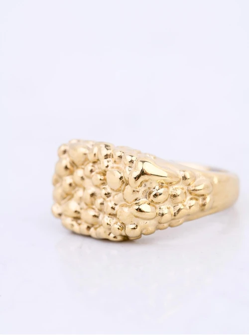 Pierścionek, stal pozłacana S412655Z00