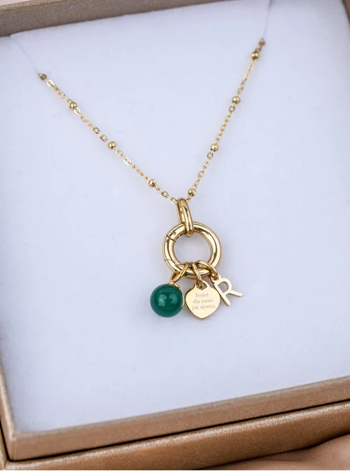 Naszyjnik baza do zawieszek, stal nierdzewna S308081Z00