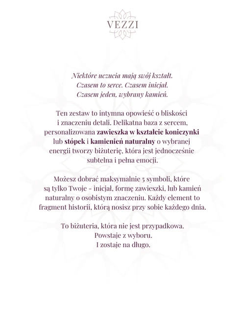 Zestaw biżuterii Sweet Devotion z możliwością grawerowania Z12927Z00