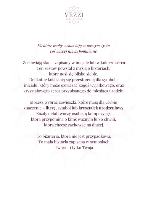 Zestaw biżuterii Watercolor Dream z możliwością personalizacji Z12970Z00