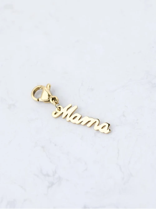 Zawieszka, charms Mama, stal pozłacana SC12752Z00
