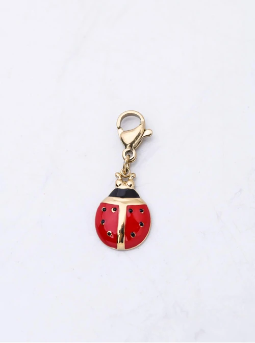 Zawieszka, charms, biedronka, stal pozłacana SC12736Z00