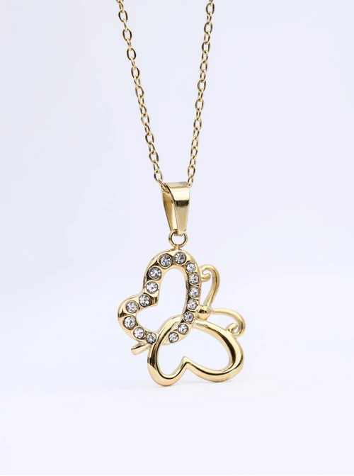 Zestaw Biżuterii Golden Butterfly