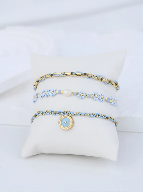 Zestaw Bransoletek Fiore Dorato