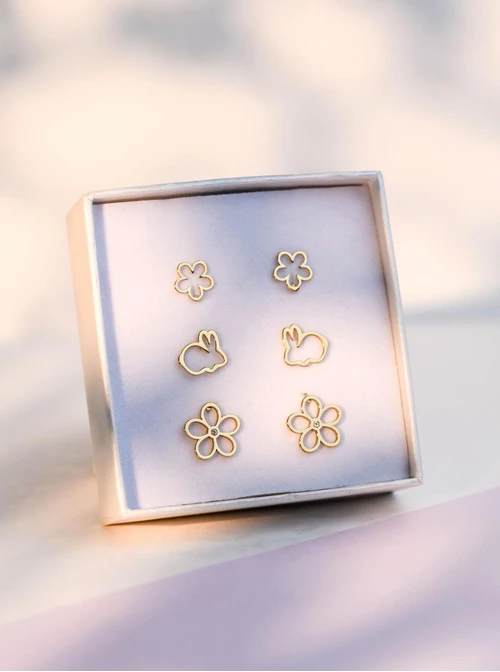 Zestaw Kolczyków Soft Bloom