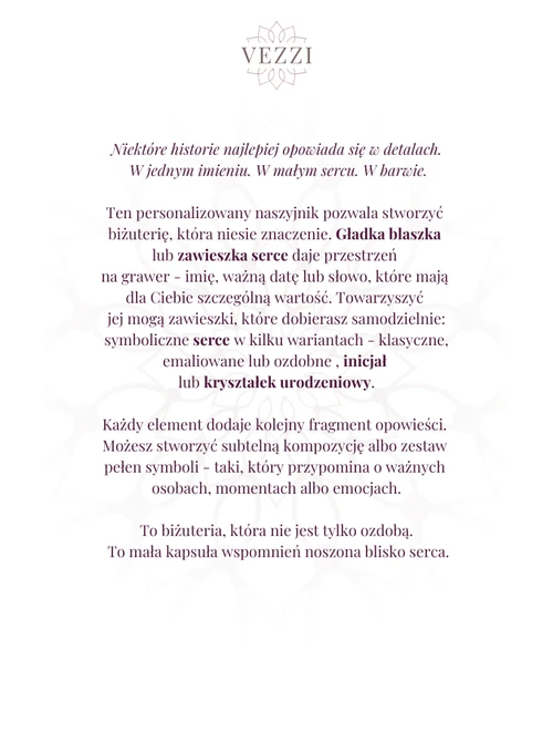 Zestaw biżuterii Divine Spark z możliwością grawerowania Z12983Z00