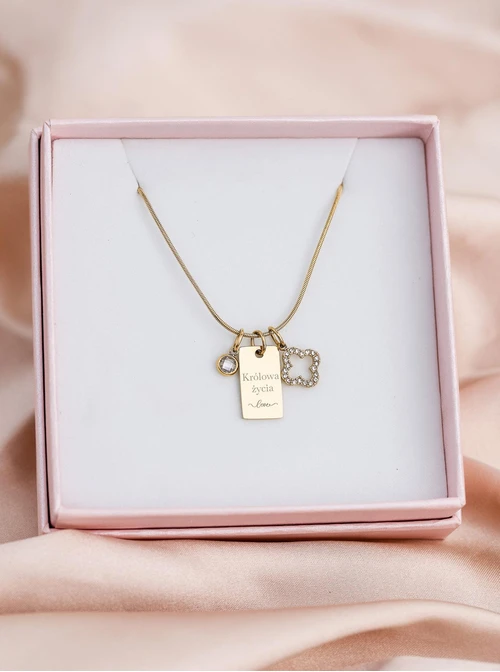 Zestaw biżuterii Golden Grace z możliwością grawerowania Z12982Z00