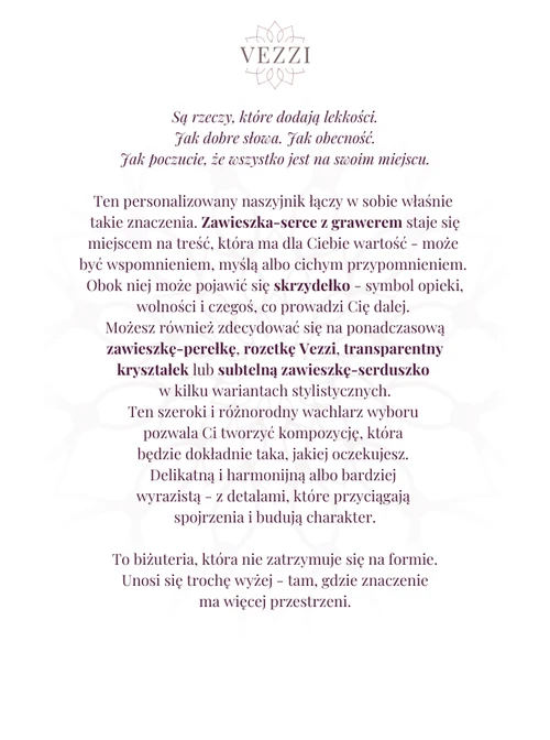 Zestaw biżuterii Heart Harmony z możliwością grawerowania Z13018Z00