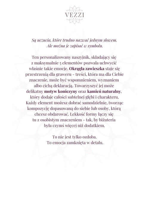 Zestaw biżuterii Heart Magic z możliwością grawerowania Z13019Z00