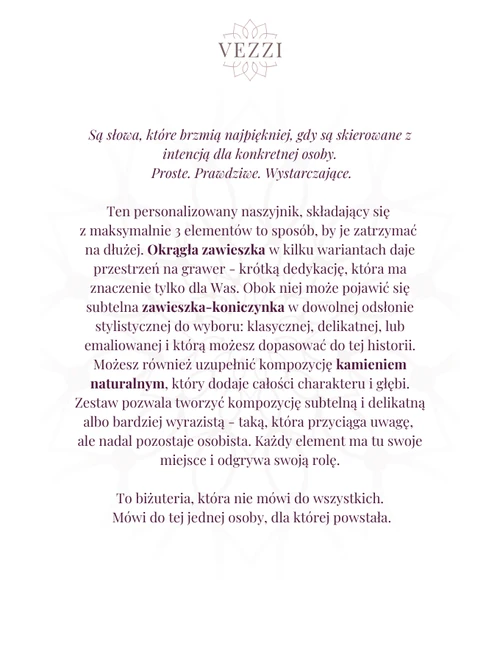 Zestaw biżuterii Lady Charm z możliwością grawerowania Z13014Z00