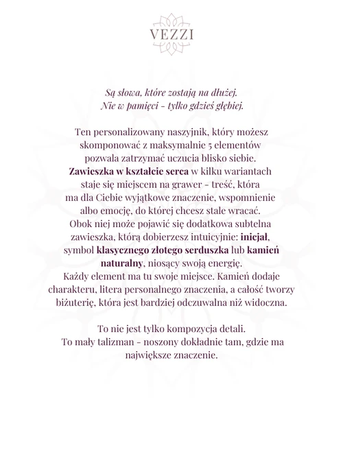 Zestaw biżuterii Soft Elegance z możliwością grawerowania Z13011Z00