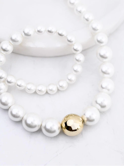 Zestaw Biżuterii Golden Pearl Dew