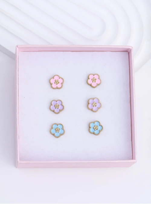 Zestaw Kolczyków Pastel Harmony