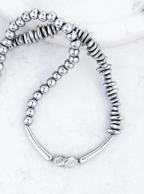 Naszyjnik Hematyt, stal S312602S00