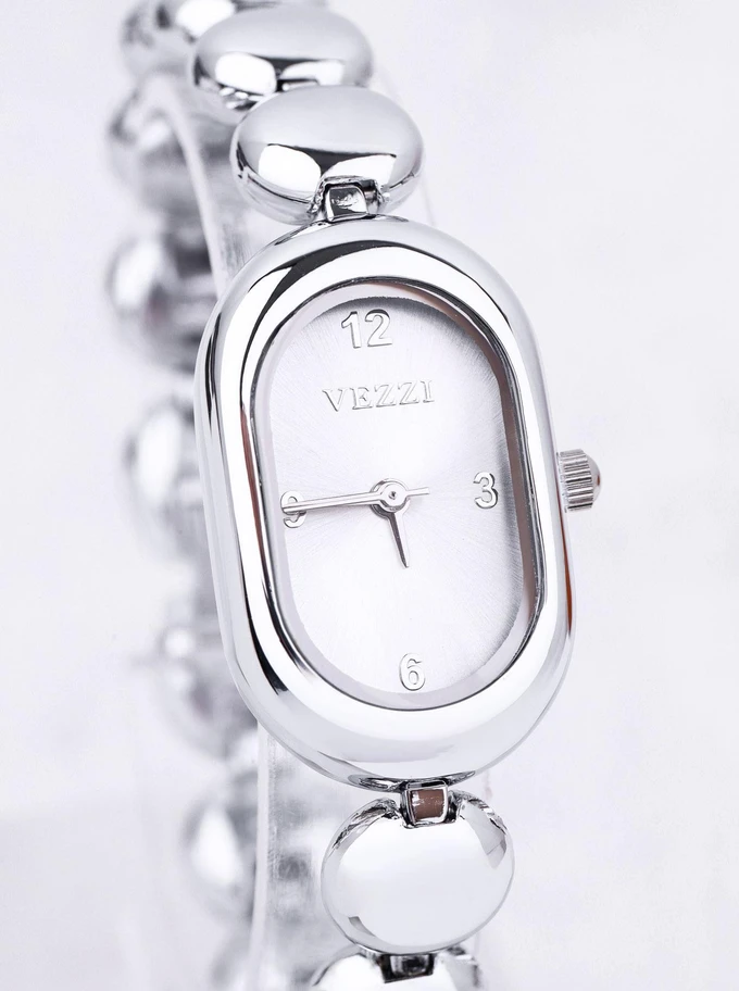 Zegarek Vezzi, kolor srebrny B512806S00