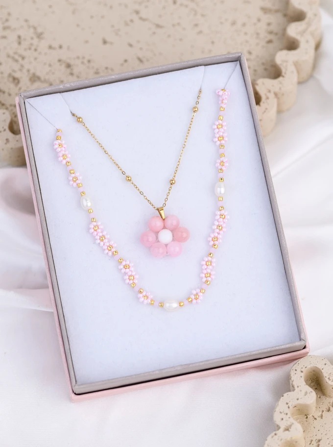Zestaw Naszyjników Blush Harmony