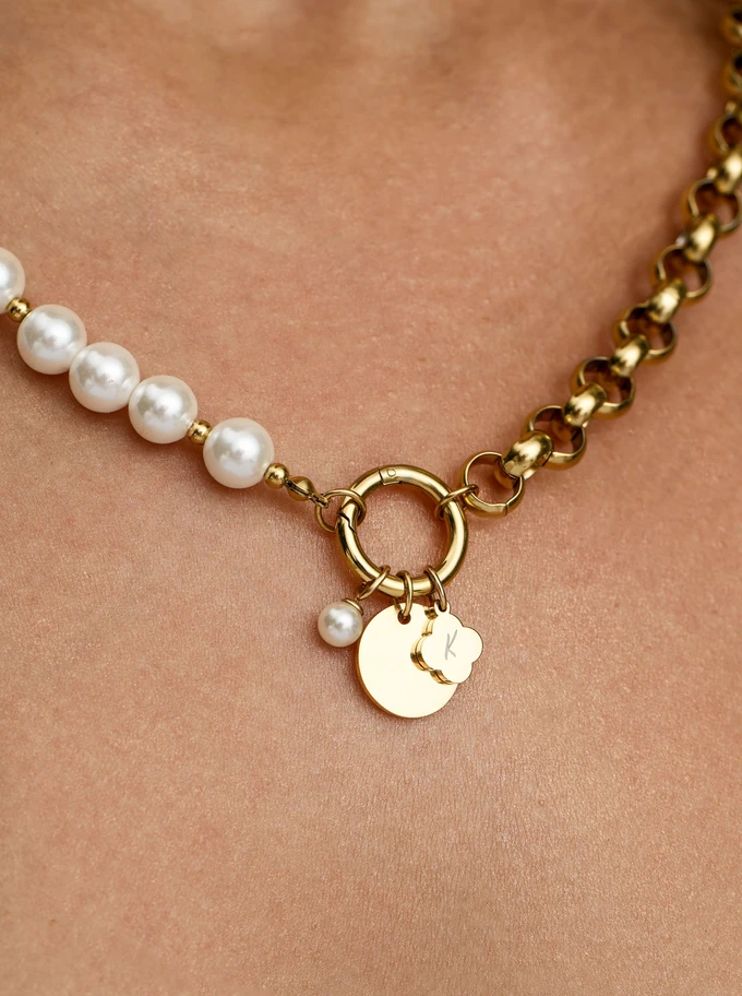Zestaw biżuterii Tender Pearl Love z możliwością grawerowania Z14454Z00