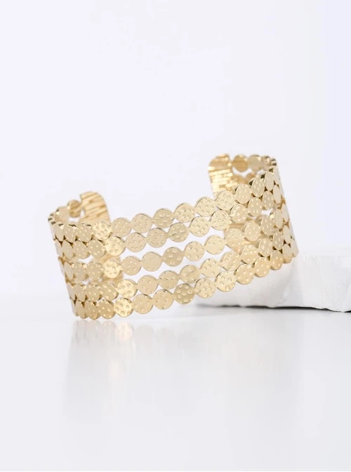 Bransoletka sztywna, stal pozłacana S112625Z00