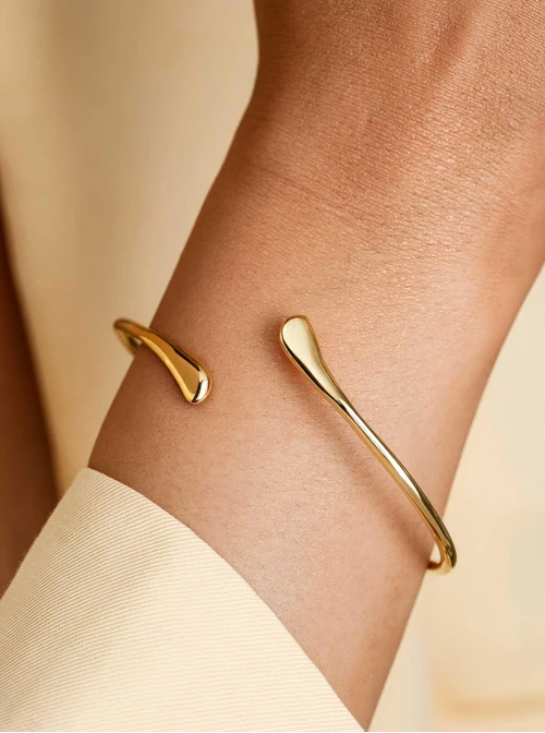 Bransoletka sztywna, stal pozłacana S112633Z00