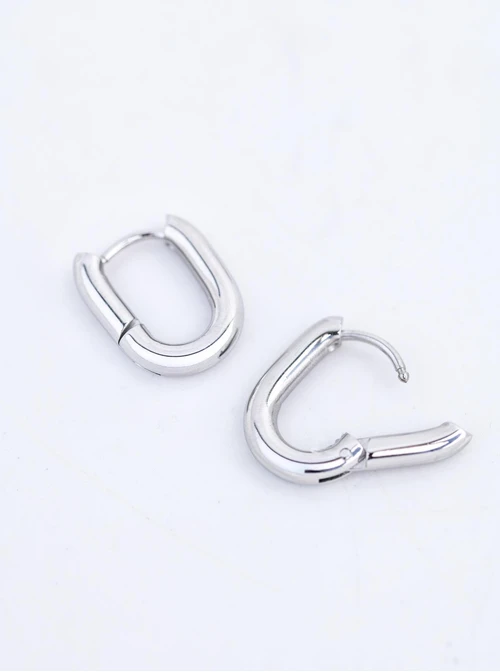 Kolczyki owalne, stal S209094S00