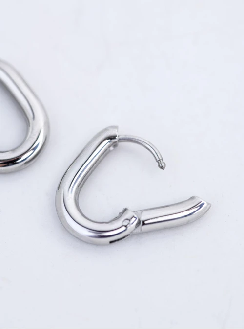 Kolczyki owalne, stal S209094S00