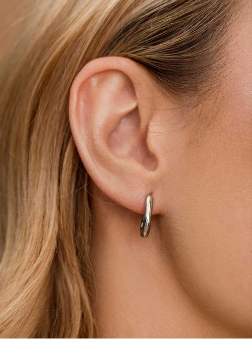 Kolczyki owalne, stal S209094S00