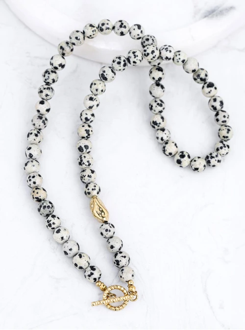 Naszyjnik Dalmatyńczyk, stal pozłacana S312593Z00